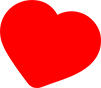 red heart shape