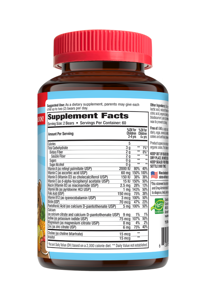 Yummi Bears- Sugar Free Complete Multi Value Size