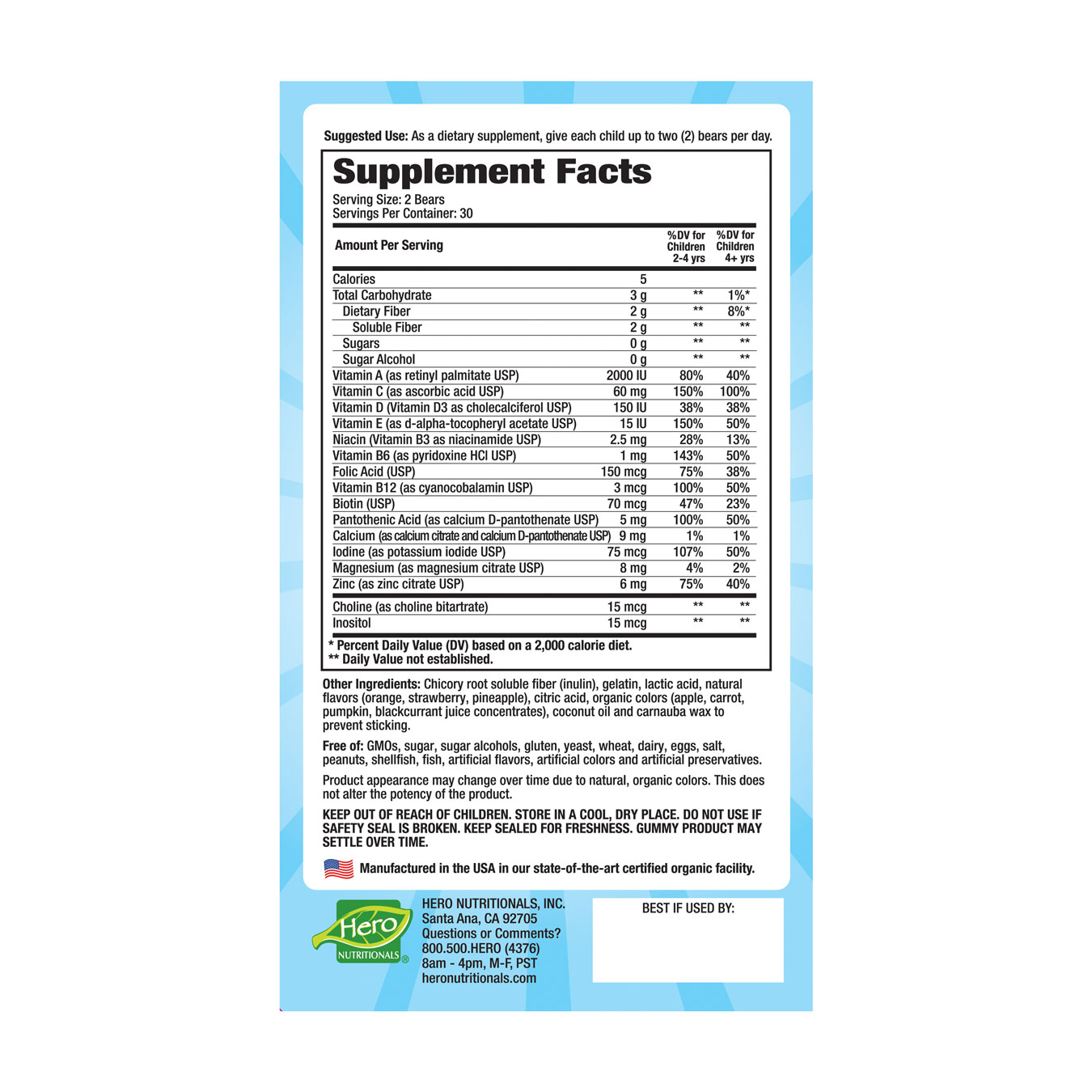 Yummi bears- Sugar Free Multi