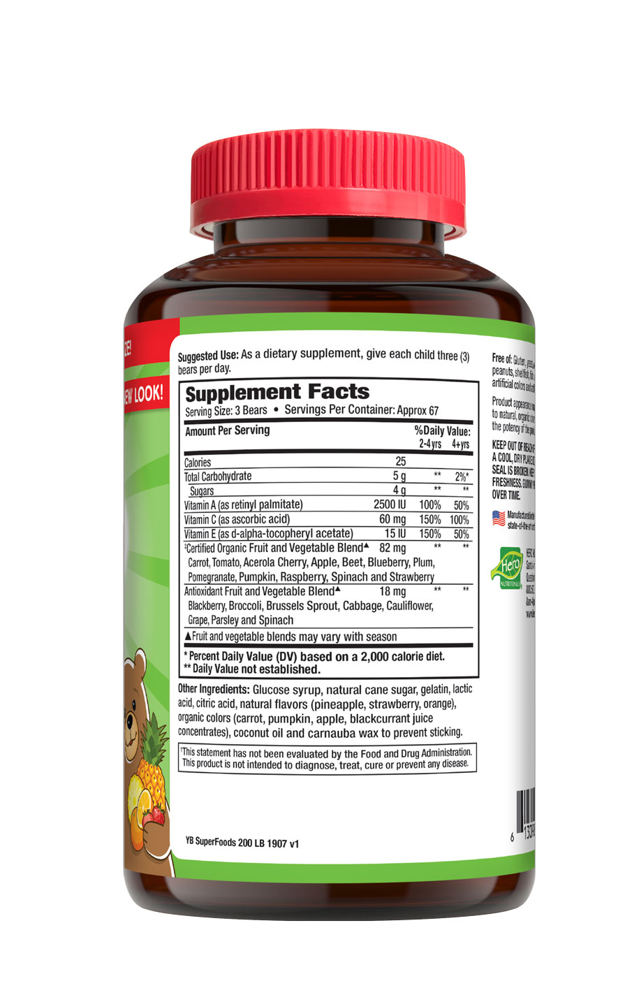 Yummi Bears- Sugarfoods fruits + Veggies Value