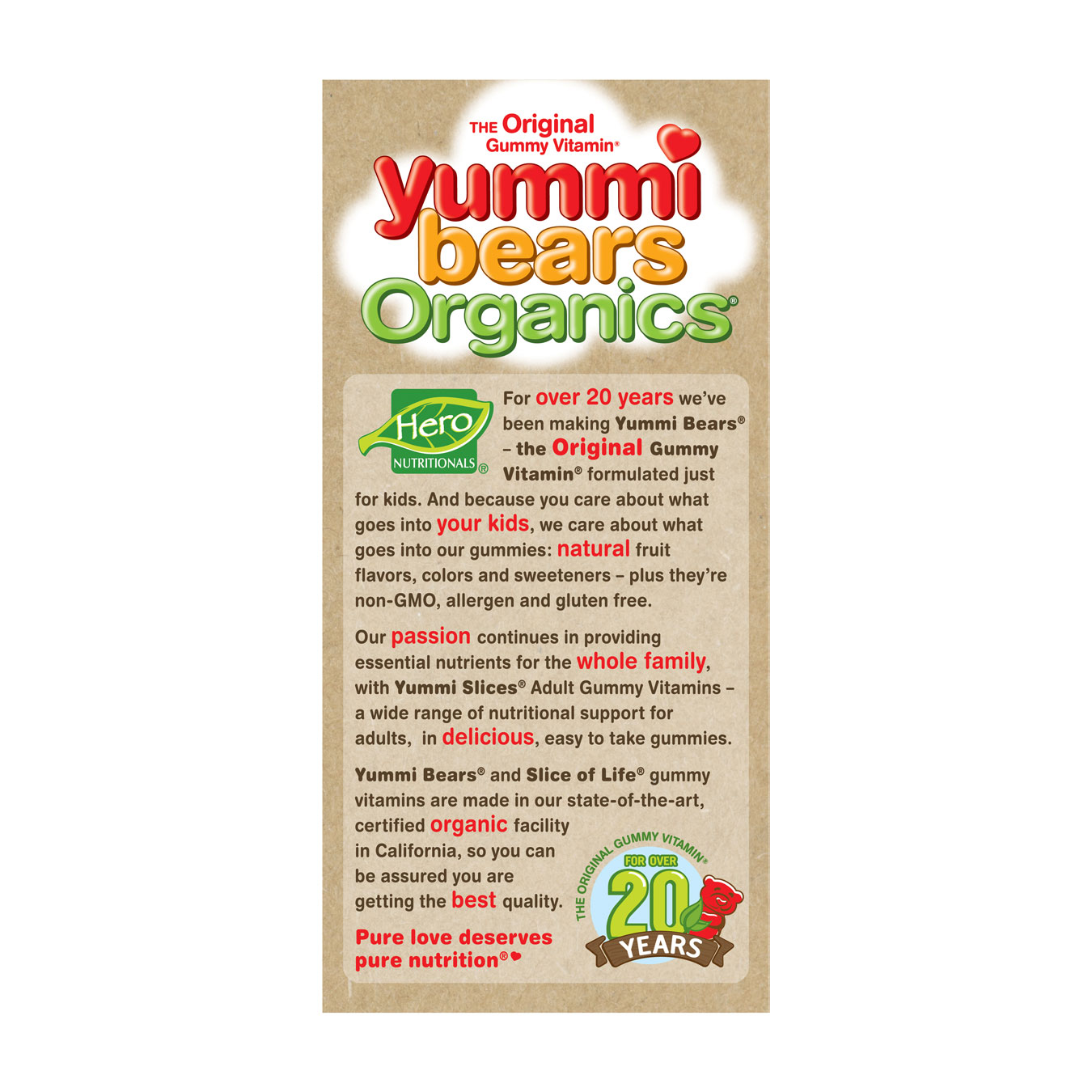 Yummi Bears- Organics Immunity Health